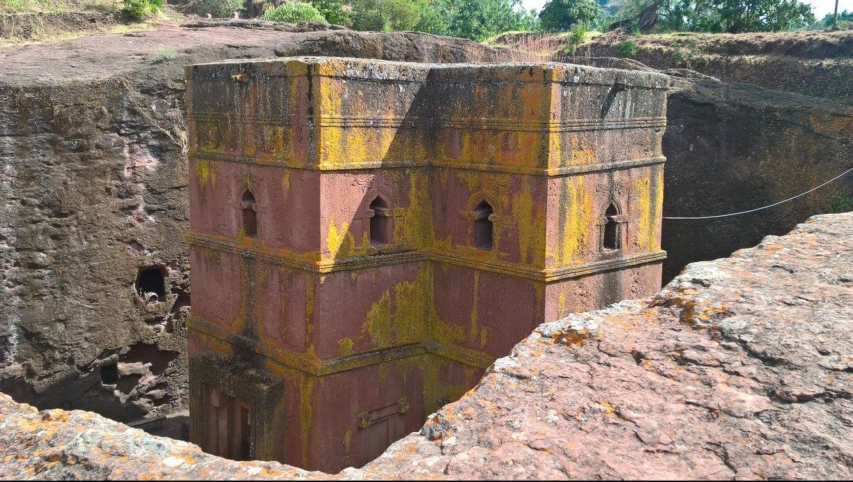 Carved church into rock